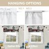 BaoNews Oil Painting Canvas Kitchen Valances for Windows,Street View of London River Bus Bridge Blackout Valances Curtains Multilayer Polyester Drapes for Kitchen Bedroom 2 Pack 52X16 Inches view 4