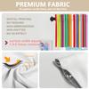 BaoNews Colorful Plaid Striped Abstract Kitchen Valances for Windows,Rainbow Multicolor Stripes Blackout Valances Curtains Multilayer Polyester Drapes for Kitchen Bedroom 2 Pack 52X18 Inches view 4