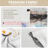 BaoNews Marble Texture Black and Gold Silver Kitchen Valances for Windows,Luxury Abstract Fluid Blackout Valances Curtains Multilayer Polyester Drapes for Kitchen Bedroom 2 Pack 52X18 Inches view 4