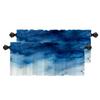 BaoNews Blue Grey Watercolor Ombre Blue Kitchen Valances for Windows, Blackout Valances Curtains Multilayer Polyester Drapes for Kitchen Bedroom 2 Pack 52X18 Inches view 1