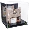 Better Display Cases Acrylic Versatile Display Case - Large Square Box with Mirror Case, Green Risers and Black Base 15.5" x 15.5" x 15.5" (A118) view 1