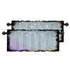BaoNews Blue Grey Abstract Weathered Wall Kitchen Valances for Windows,Handmade Grunge Texture Blackout Valances Curtains Multilayer Polyester Drapes for Kitchen Bedroom 2 Pack 52X16 Inches view 1