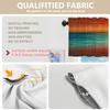BaoNews Aqua Red Abstract Painting Kitchen Valances for Windows,Pastel Art Watercolor Blackout Valances Curtains Multilayer Polyester Drapes for Kitchen Bedroom 2 Pack 52X16 Inches view 3