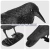 VicBre 2PCS Black Crow Decoys with Feet and Pole Full Body Hunting Halloween Garden Decoration view 4