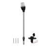 Besramtic Boat Stern Light Anchor Light LED Marine Navigation Lights All Round White Removable 2 Pin Plug in with Base 10-24 volts 36 Inches (Angled plug-in base) view 1