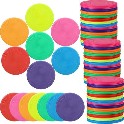 Vinsot 42 Pcs Flying Discs Bulk Flying Discs for Kids Soft Rubber Flyer Disk Dog Toys Game Outdoor for Children Adults Sports Favors, 7 Colors