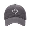 Men's Baseball Caps Canadian Maple Leaf Printed Washed Cotton Dad Hat Baseball Caps (Grey,7 5/8) view 1