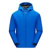 Maiyifu-GJ Men's Waterproof Rain Hooded Jacket Softshell Lightweight Waterproof Coat Hiking Outdoor Windbreaker Raincoat (Blue,Medium) view 2