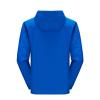 Maiyifu-GJ Men's Waterproof Rain Hooded Jacket Softshell Lightweight Waterproof Coat Hiking Outdoor Windbreaker Raincoat (Blue,Medium) view 3