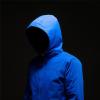 Maiyifu-GJ Men's Waterproof Rain Hooded Jacket Softshell Lightweight Waterproof Coat Hiking Outdoor Windbreaker Raincoat (Blue,Medium) view 4