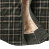 Maiyifu-GJ Men's Sherpa Lined Flannel Shirt Jacket Plaid Long Sleeve Fleece Button Down Shirts Winter Warm Shirt Outerwear (Armygreen,X-Large) view 4