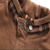 Maiyifu-GJ Men's Sherpa Lined Flannel Shirt Jacket Plaid Long Sleeve Fleece Button Down Shirts Winter Warm Shirt Outerwear (Brown,XX-Large) view 4
