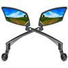 BriskMore Bike Handlebar Mirrors 1 Pair, HighDefinition Convex Scratch Resistant Glass Lens,Safe Rearview Bicycle Mirrors(Right And Left Side) BT-016 view 1