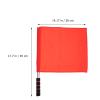 2PCS Referee Flags Volleyball Flags Line Judge, Stainless Steel Hand Flag Red Signal Flag Sponge Handle Soccer Referee Volleyball Lightweight Equipment for, Track and Field view 3