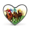 Horse Racing Cartoons Brooch Heart Pins Badge Stylish Collar Pin for Clothing Bag Jacket Accessories view 1