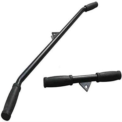 DKULMN Home Gyms LAT bar attachments,T Bar Row Multi-Grip Handle Bar Attachment with Rubber Grip (2 Packs),Home Gym Cable Weight Accessories