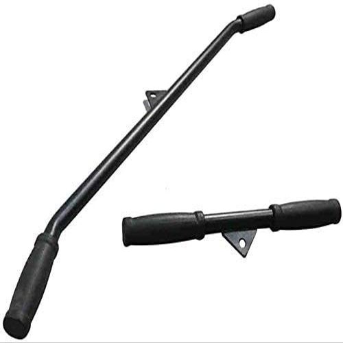 DKULMN Home Gyms LAT bar attachments,T Bar Row Multi-Grip Handle Bar Attachment with Rubber Grip (2 Packs),Home Gym Cable Weight Accessories