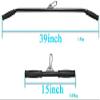 DKULMN Home Gyms LAT bar attachments,T Bar Row Multi-Grip Handle Bar Attachment with Rubber Grip (2 Packs),Home Gym Cable Weight Accessories view 2