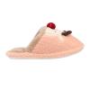 Womens Cute Reindeer Slippers Warm Winter Flurry Non-Slip House Indoor Bedroom Slippers for Christmas Gift view 4