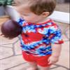 Birdie Bean Boy's Short Sleeve T-Shirt and Shorts Outfit Set - Maverick (Patriotic Tie Dye), 12-18 Months view 2