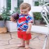 Birdie Bean Boy's Short Sleeve T-Shirt and Shorts Outfit Set - Maverick (Patriotic Tie Dye), 12-18 Months view 3
