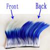 3T-SISTER Helmet Mohawk Hawk Cosplay Wig Helmet Accessory for Motorcycle Bicycle Ski Helmets Real Hair Decorations (Helmet not Included) (Blue) view 4