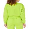 Amazon Essentials Women's Cropped Drop Shoulder Sweatshirt (Available in Plus Size), Lime Green, 5X view 3