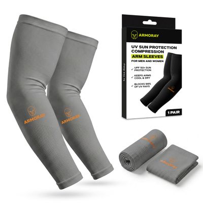 ARMORAY Arm Sleeves for Men - Arm Compression Sleeve - Arm Sleeves for Women - Sleeves to Cover Arms for Women & Men - Sun Sleeves for Golf & Other Outdoor Activities - Tattoo Sleeve Cover