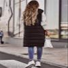 HINDOLA Women's Long Down Jacket Sleeveless Hooded Jacket Winter Warm Plus Size Slim Zipper Coats Outdoor Quilted Vest view 4