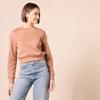 Amazon Essentials Women's Cropped Drop Shoulder Sweatshirt (Available in Plus Size), Light Brown, 4X view 2