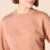 Amazon Essentials Women's Cropped Drop Shoulder Sweatshirt (Available in Plus Size), Light Brown, 4X view 4