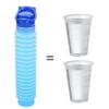 DricRoda Portable Urinal for Men Women, Spill Proof Travel Emergency Urinal Bottle, Leak-Proof Collapsible Urinals, Personal Car Pee Bottle for Camping, Road Trips, Drivers, Seniors, Kids (Blue) view 4