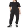 Amazon Essentials Women's Relaxed High Waist Joggers (Available in Plus Size), Black, X-Large view 4