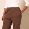 Amazon Essentials Women's Relaxed High Waist Joggers (Available in Plus Size), Deep Brown, Medium view 4