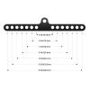 VOHYOV Fitness Home Pulley System Gym Accessories Spreader Bar Multi Grip Wide Lat Pull Down Bar D Handle Cable Bar Rope Attachments Cable Machine for Back Strength Train Functional Trainer Attachment view 3