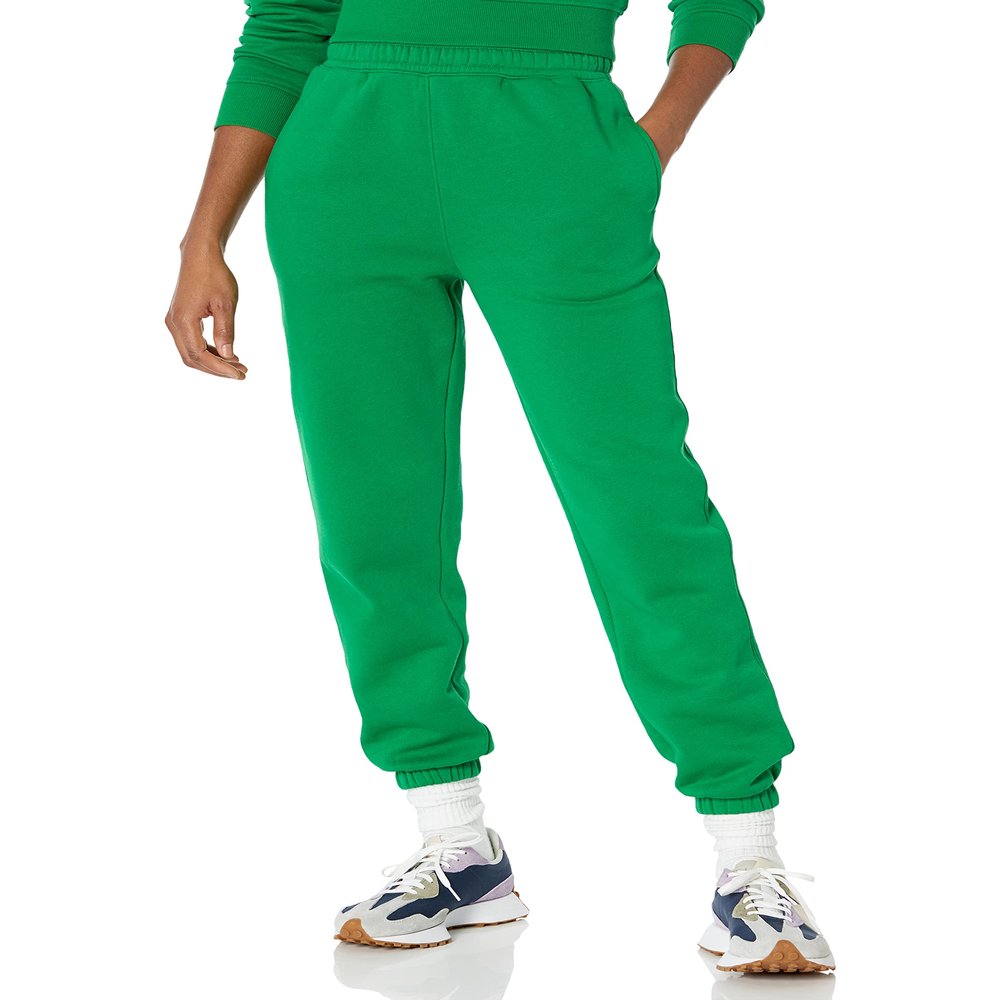 Amazon Essentials Women's Relaxed High Waist Joggers (Available in Plus Size), Green, XX-Large