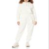 Amazon Essentials Women's Relaxed High Waist Joggers (Available in Plus Size), Eggshell White, X-Large view 4