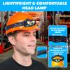 Skywin Hard Hat Light, Headlamp Rechargeable, Lightweight USB, XPG+COB 3 LED 200 Lumen Camping Helmet Light for Adults with Red Light IP44 Waterproof (Hard Hat Not Incl) view 3