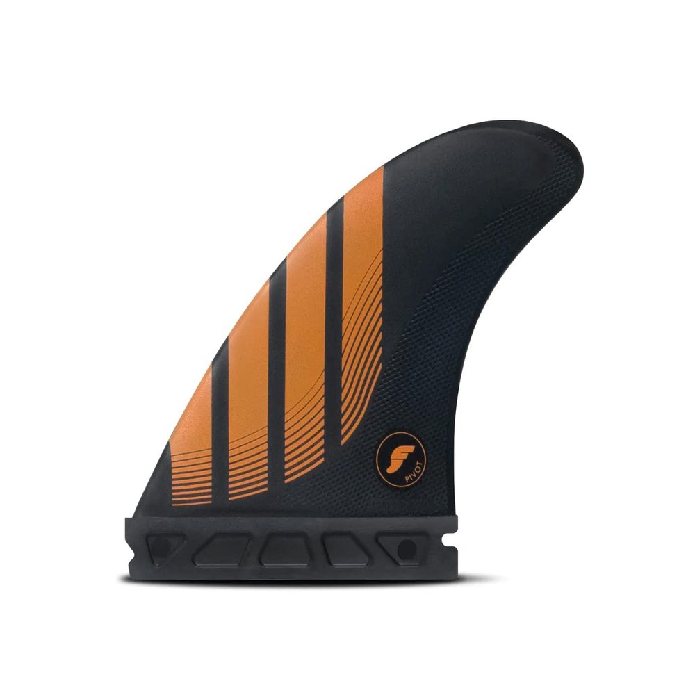 Futures Fins P6 Alpha Thruster Fin Set, Carbon/Orange, Medium