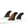 Futures Fins P6 Alpha Thruster Fin Set, Carbon/Orange, Medium view 2