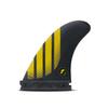 Futures Fins P4 Alpha Thruster Fin Set, Carbon/Yellow, Small view 1
