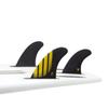 Futures Fins P4 Alpha Thruster Fin Set, Carbon/Yellow, Small view 2