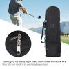 Golf Travel Bag with Wheels, 600D Heavy Duty Travel Cover with Straps Double Zipper, Universal Size Foldable Padded Golf Travel Bag for Airlines Protects Golf view 3