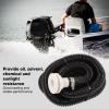 Bilge Pump Hose, Heavy Duty 1-1/8 Inch Dia Bilge Pump Installation Kit, 6.6ft Long Premium Kinkfree Flexible PVC Hose with 2 Stainless Steel Clamps & 1 Through Hull Connector, for Marine view 3