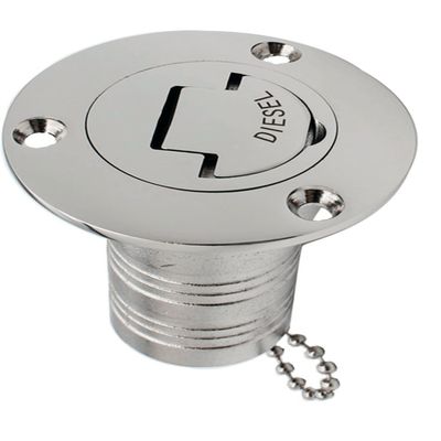 1 Pack Marine Hardware 316 Stainless Steel 1.5"( 38mm )Deck Filler/ Fill Keyless Cap Boat Accessories Yacht (Type: Diesel, 38mm 1.5inch)