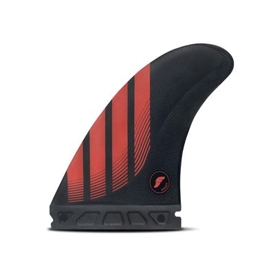 Futures Fins P8 Alpha Thruster Fin Set, Carbon/Red, Large