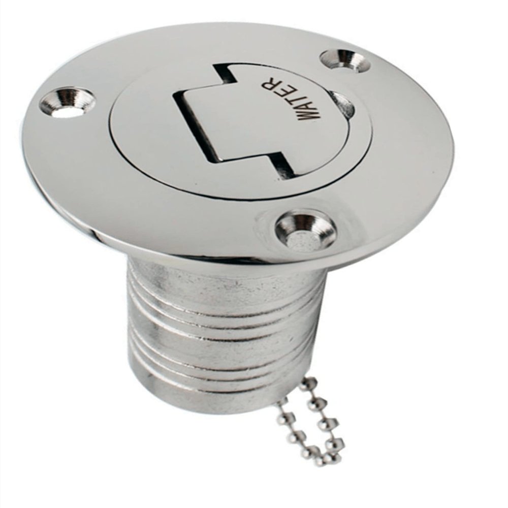 1 Pack Marine Hardware 316 Stainless Steel 1.5"( 38mm )Deck Filler/ Fill Keyless Cap Boat Accessories Yacht (Type: Water, 38mm 1.5inch)