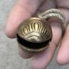 Bear Bell for Hiking, Brass Sleigh Bells, Dog Pet Training, Trail Bell, Brass Keychains (Lotus) view 4