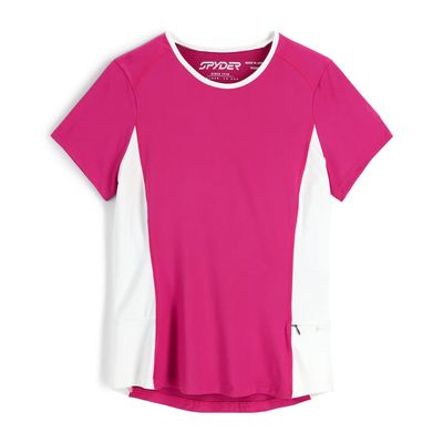 Spyder Womens Arc Graphene Tech S/S Top Hiking Shirt, Orchid, Small US