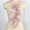 HXSCOO 1Pc 46 * 22CM Delicate Wedding Veil Head Ornaments Lace Applique Lace Trim Dress DIY Lace Accessories Scrapboking (Color : Pink) view 4